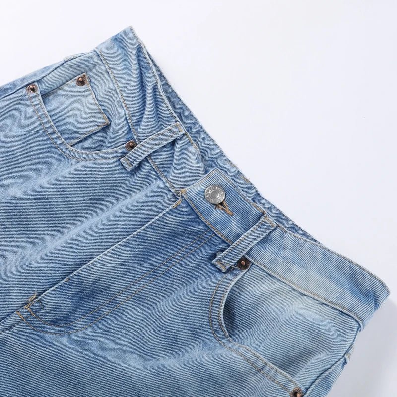enim Jeans-Hose, hohe Taille, weites Bein, Baggy-Hose für Damen, 2025, neue lässige tägliche Streetwear-Hose - flohmarkt-deutschland.shop