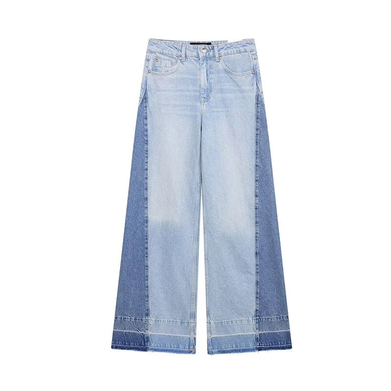 enim Jeans-Hose, hohe Taille, weites Bein, Baggy-Hose für Damen, 2025, neue lässige tägliche Streetwear-Hose - flohmarkt-deutschland.shop