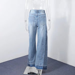 enim Jeans-Hose, hohe Taille, weites Bein, Baggy-Hose für Damen, 2025, neue lässige tägliche Streetwear-Hose - flohmarkt-deutschland.shop
