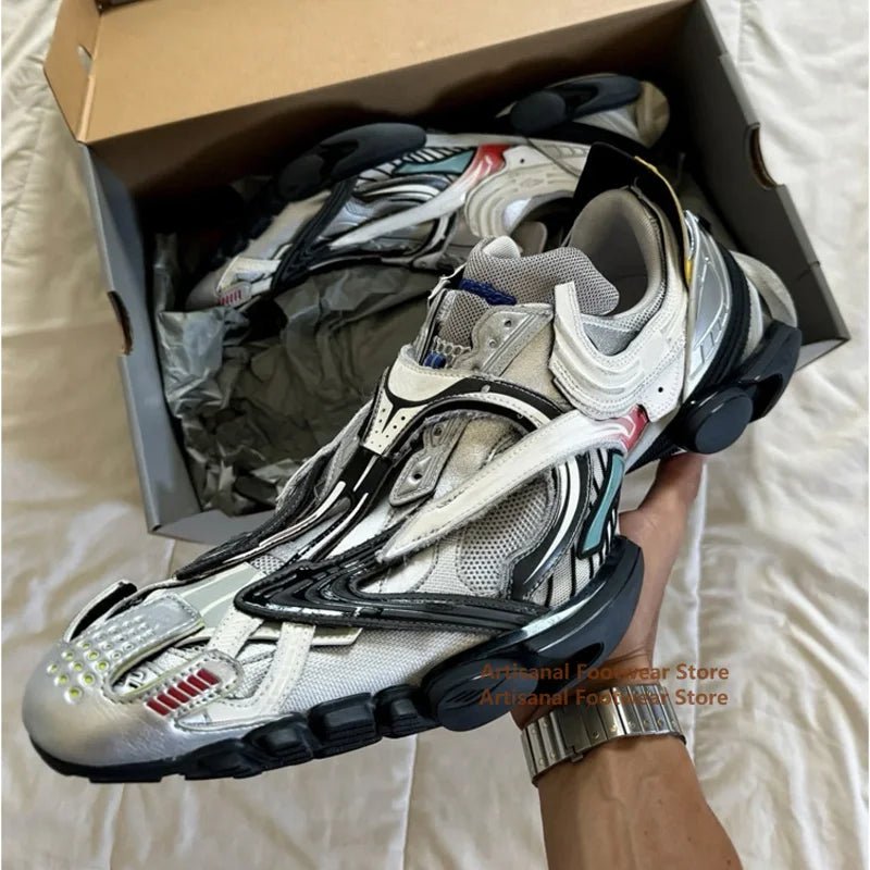 Erhöhungs-Sneaker mit dicken Sohlen für Damen und Herren, atmungsaktive Laufsteg-Schuhe, Unisex-Schnür-Brettschuhe, Herbst- und Sommer-Freizeitschuhe - flohmarkt-deutschland.shop