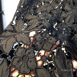 European 2025 Hollow Lace Jeans Women Summer New Black Lace Denim Pants Heavy Industry Beads Hot Diamond Denim Splicing Crochet - flohmarkt-deutschland.shop