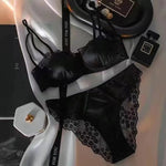 European Satin Half Cup Push Up BH Set Bügel Dünn Glatt Grün Spitze Komfortabel Sexy Dessous Für Damen 32-38 Hot Selling YEMOMO - flohmarkt-deutschland.shop