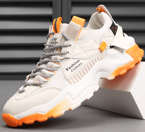 EverTrend Herren Dadschuhe - Atmungsaktives Mesh Obermaterial Und Koreanisch Inspiriertes Herbstdesign - flohmarkt-deutschland.shop