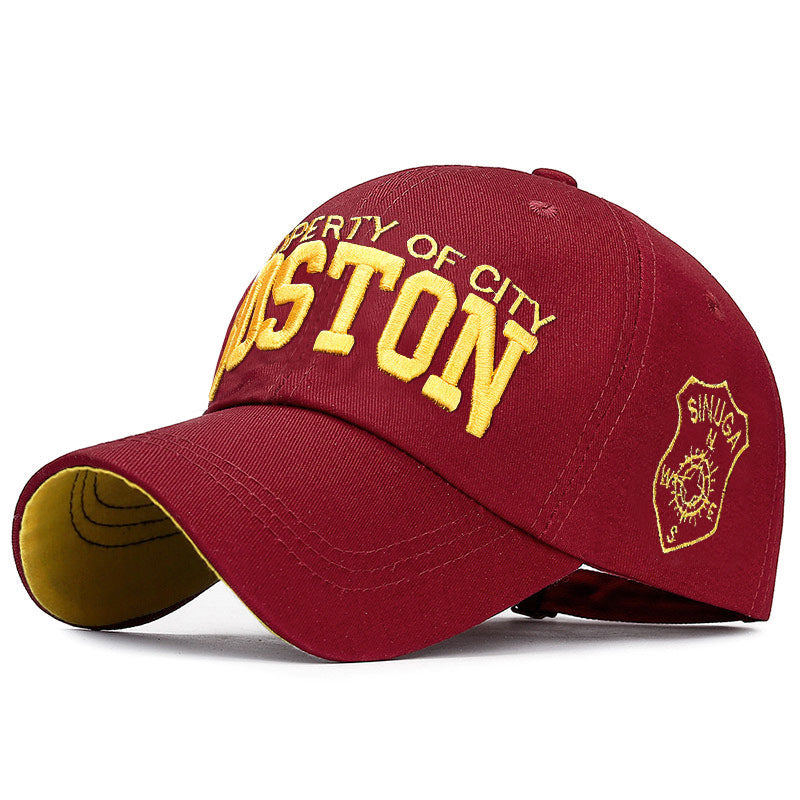 Korean Style Multi-Color Sun Baseball Cap with Embroidery