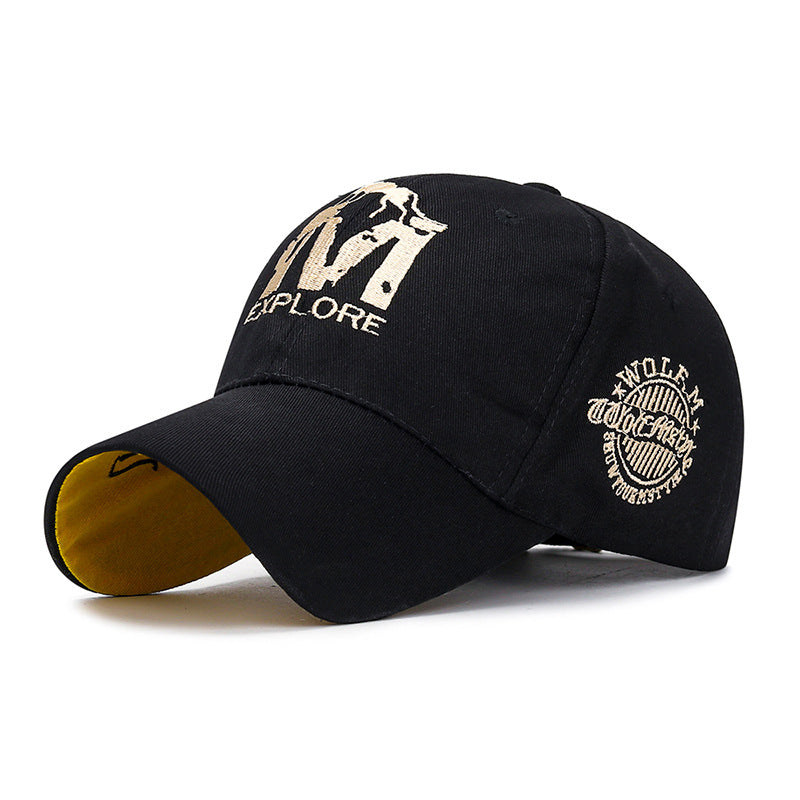 Korean Style Embroidered M Baseball Cap for Spring
