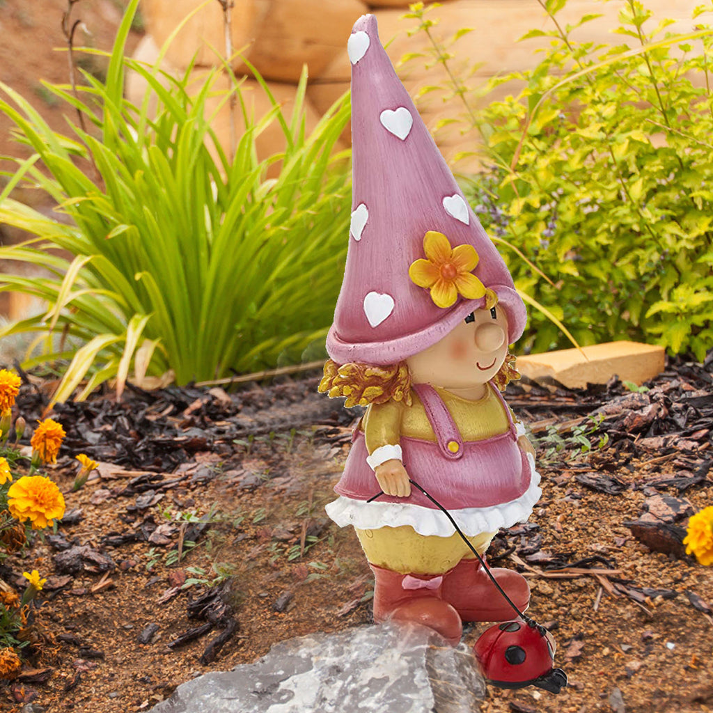Funny Resin Garden Gnome Statue for Outdoor Decor