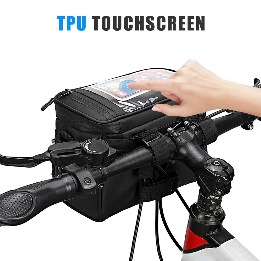 Fahrrad Lenker Tasche Wasserdichte Fronttasche Mit Transparentem Smartphonefach - flohmarkt-deutschland.shop