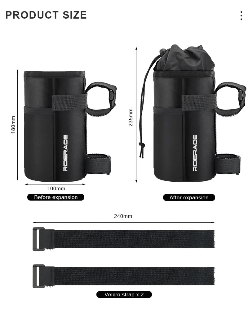 Fahrrad Lenker Tasche Wasserflasche Tragbare Isolierte Outdoor Tasche - flohmarkt-deutschland.shop