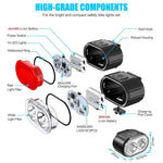 Fahrrad Lichter LED Fahrrad Lampe USB Aufladbare Fahrrad Vorne und Hinten Licht Vordere Lampe Rücklicht Radfahren Laterne Fahrrad Taschenlampe - flohmarkt-deutschland.shop