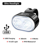 Fahrrad Lichter LED Fahrrad Lampe USB Aufladbare Fahrrad Vorne und Hinten Licht Vordere Lampe Rücklicht Radfahren Laterne Fahrrad Taschenlampe - flohmarkt-deutschland.shop