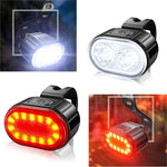 Fahrrad Lichter LED Fahrrad Lampe USB Aufladbare Fahrrad Vorne und Hinten Licht Vordere Lampe Rücklicht Radfahren Laterne Fahrrad Taschenlampe - flohmarkt-deutschland.shop