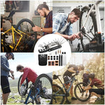 Fahrrad-Reparatur-Werkzeug-Set, Fahrradzubehör, Multi-Werkzeug-Set mit Pumpen-Reifen-Patch, tragbares Auto-Werkzeugset für Mountain Road BikeTire - flohmarkt-deutschland.shop