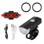 Fahrrad Rücklicht Wasserdichte LED Fahrrad Vorne Hinten Licht Fahrrad USB Aufladbare Berg Reiten Radfahren Rücklicht Fahrrad Licht - flohmarkt-deutschland.shop