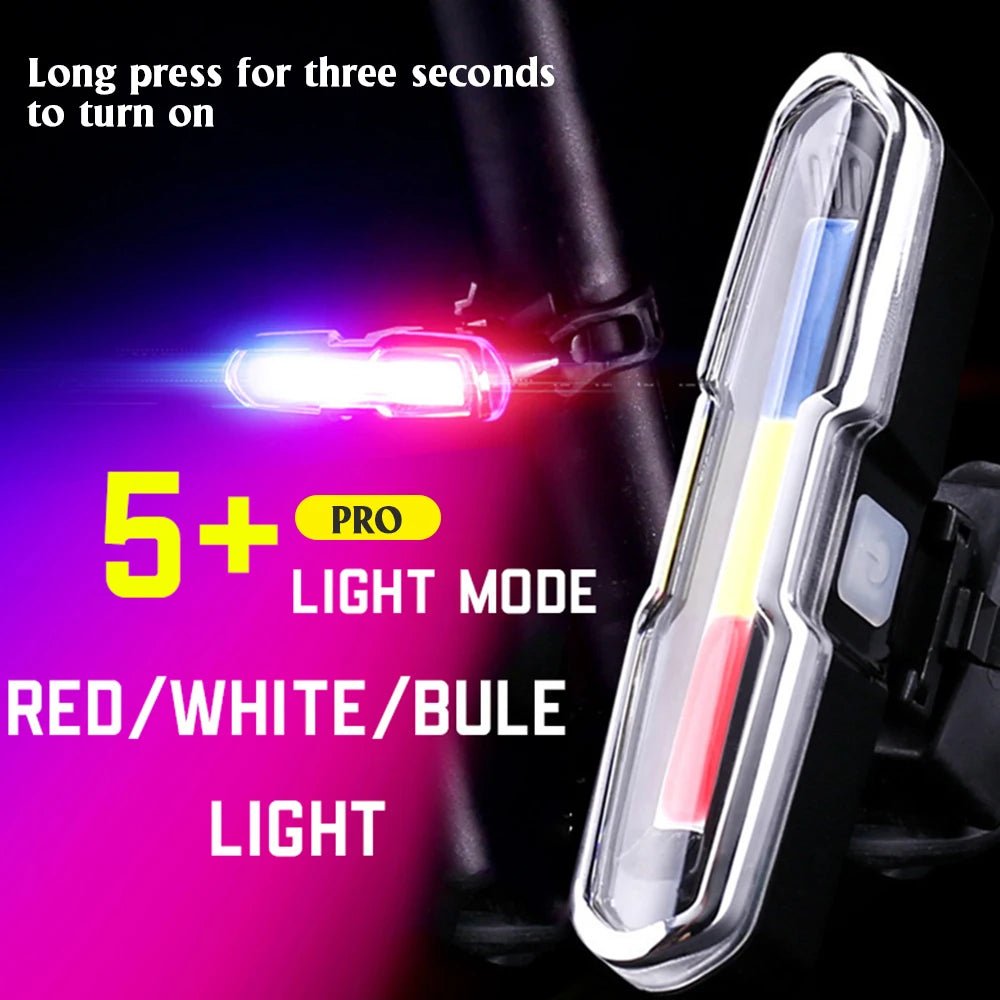 Fahrrad Rücklicht Wasserdichte LED Fahrrad Vorne Hinten Licht Fahrrad USB Aufladbare Berg Reiten Radfahren Rücklicht Fahrrad Licht - flohmarkt-deutschland.shop