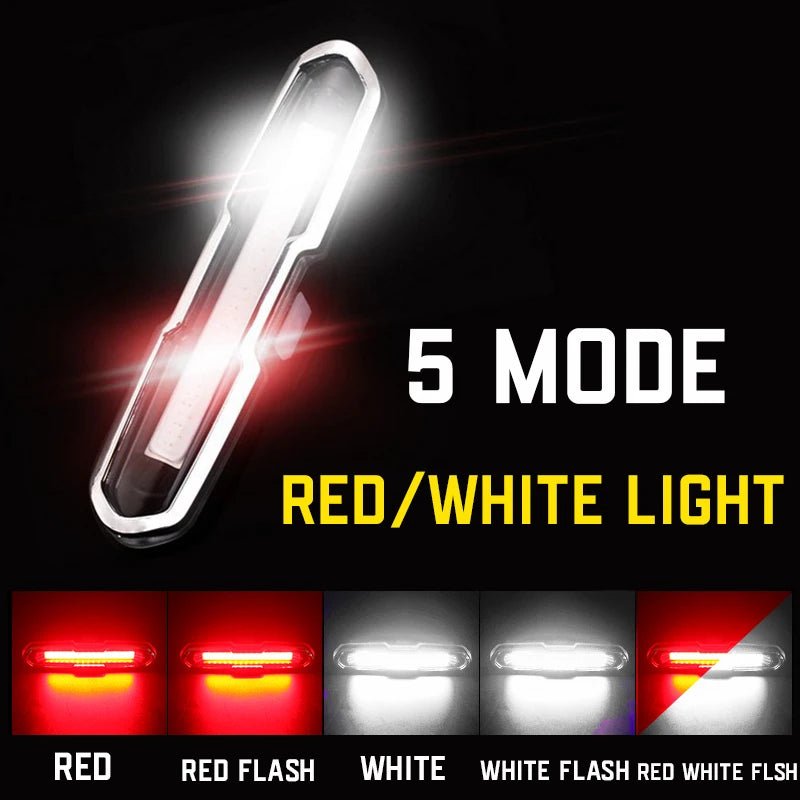 Fahrrad Rücklicht Wasserdichte LED Fahrrad Vorne Hinten Licht Fahrrad USB Aufladbare Berg Reiten Radfahren Rücklicht Fahrrad Licht - flohmarkt-deutschland.shop