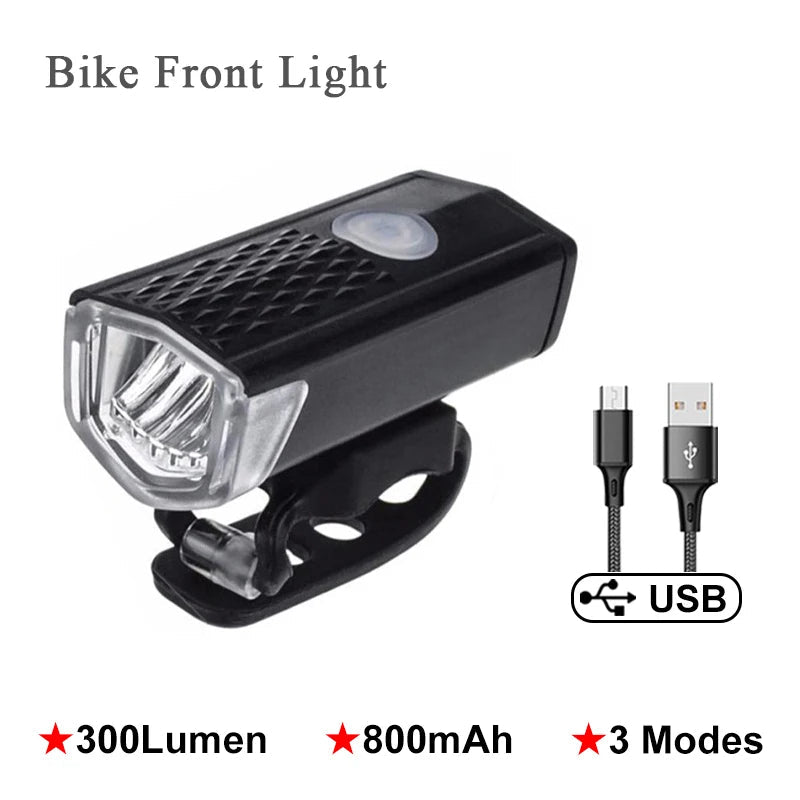 Fahrrad Rücklicht Wasserdichte LED Fahrrad Vorne Hinten Licht Fahrrad USB Aufladbare Berg Reiten Radfahren Rücklicht Fahrrad Licht - flohmarkt-deutschland.shop
