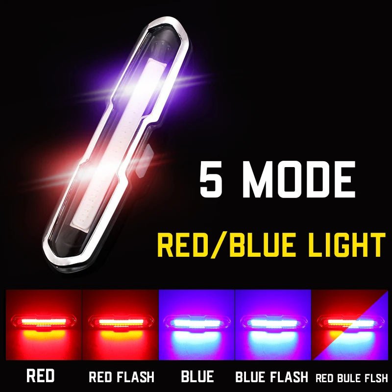 Fahrrad Rücklicht Wasserdichte LED Fahrrad Vorne Hinten Licht Fahrrad USB Aufladbare Berg Reiten Radfahren Rücklicht Fahrrad Licht - flohmarkt-deutschland.shop