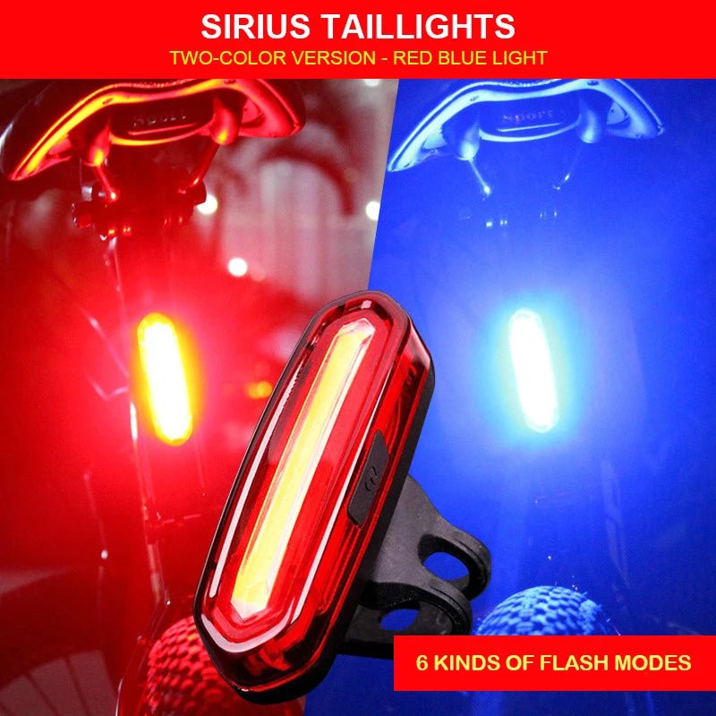 Fahrrad Rücklicht Wasserdichte LED Fahrrad Vorne Hinten Licht Fahrrad USB Aufladbare Berg Reiten Radfahren Rücklicht Fahrrad Licht - flohmarkt-deutschland.shop