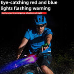 Fahrradlicht, 15 LEDs, wiederaufladbar, USB-Fahrradscheinwerfer, wasserdicht, superhell, Fahrradbeleuchtung für Nachtfahrten, Fahrradscheinwerfer - flohmarkt-deutschland.shop