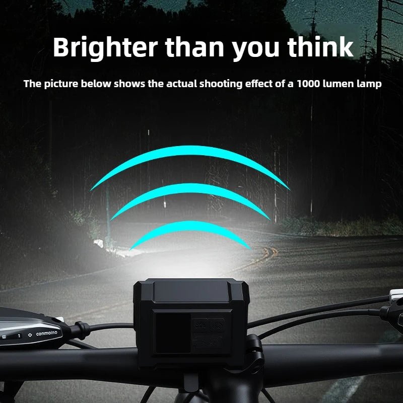 Fahrradlicht, 15 LEDs, wiederaufladbar, USB-Fahrradscheinwerfer, wasserdicht, superhell, Fahrradbeleuchtung für Nachtfahrten, Fahrradscheinwerfer - flohmarkt-deutschland.shop