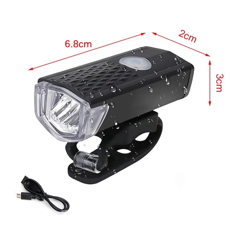 Fahrradlicht USB LED Wiederaufladbares Set Rennrad Vorder- und Rücklicht Lampe Taschenlampe Fahrradbeleuchtung Fahrradzubehör - flohmarkt-deutschland.shop