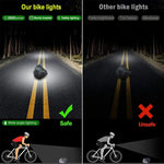 Fahrradlicht Vorne 8/17LED 25500 Lumen Fahrradbeleuchtung 10000mAh Wasserdichte Taschenlampe USB-Aufladung MTB Rennrad Fahrradlampe Zubehör - flohmarkt-deutschland.shop