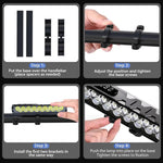 Fahrradlicht Vorne 8/17LED 25500 Lumen Fahrradbeleuchtung 10000mAh Wasserdichte Taschenlampe USB-Aufladung MTB Rennrad Fahrradlampe Zubehör - flohmarkt-deutschland.shop