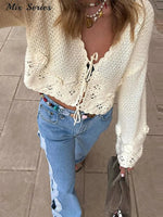 Fashion Side Hollow Out Jeans Women's High Waist Straight Leg Denim Pants 2026 Summer New Lady Trendy Casual Streetwear - flohmarkt-deutschland.shop