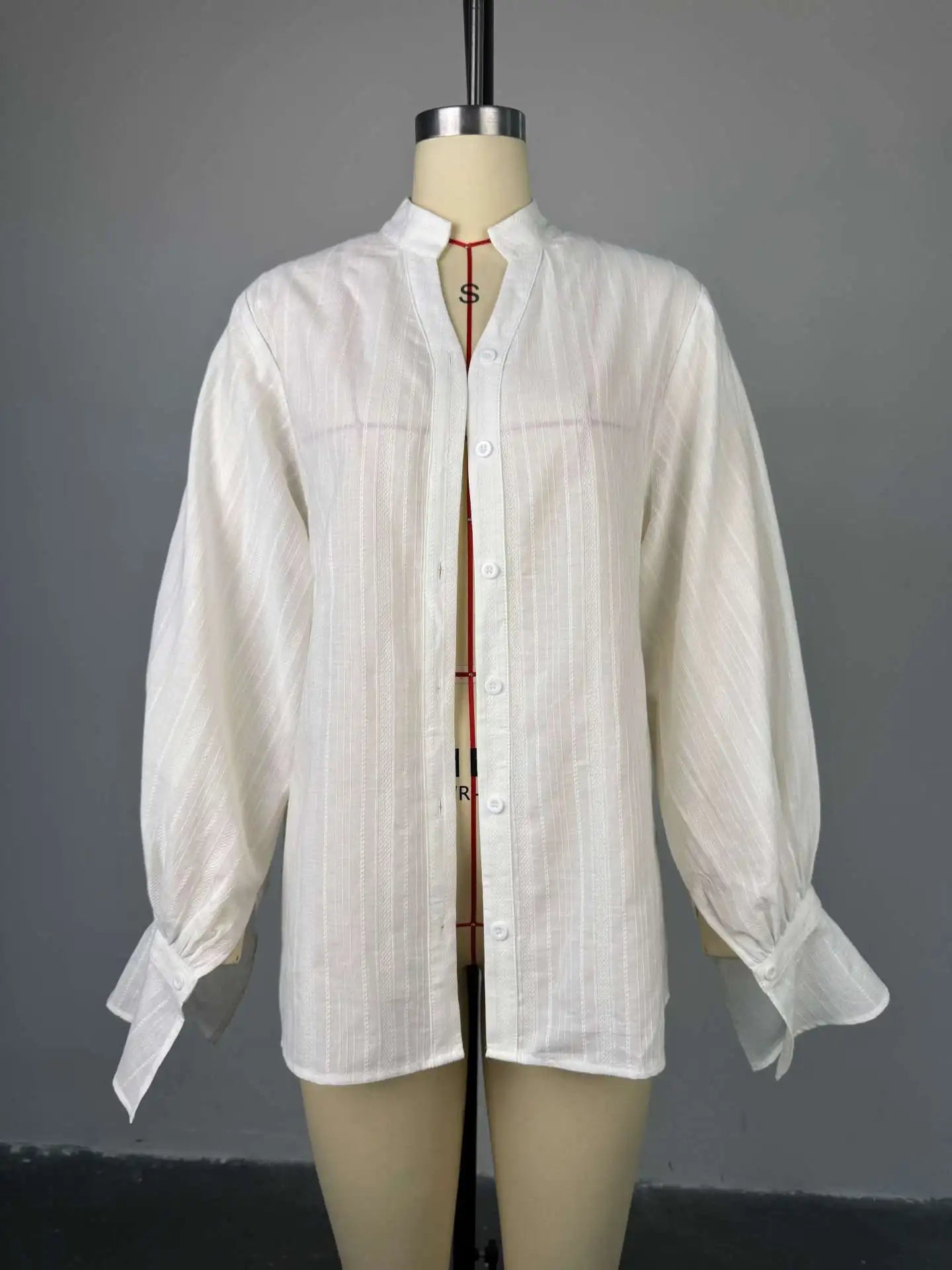 Fashion White Shirts Women Long Sleeve Oversize Blouse 2025 New Spring Summer Basic Tops Cotton Chic Shirt for Women - flohmarkt-deutschland.shop
