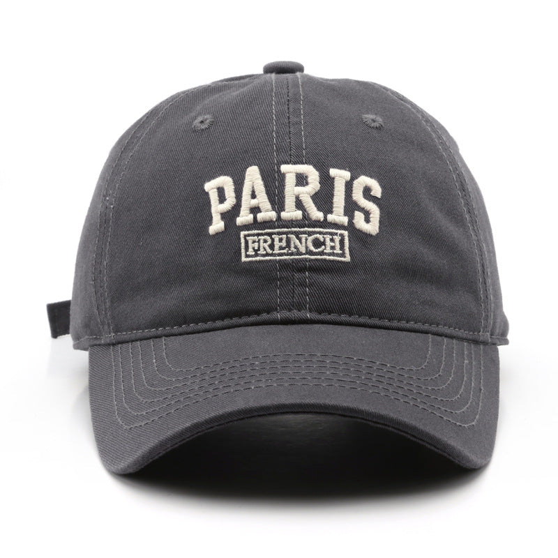 Japanese and Korean Style Spring Autumn Embroidered Cap