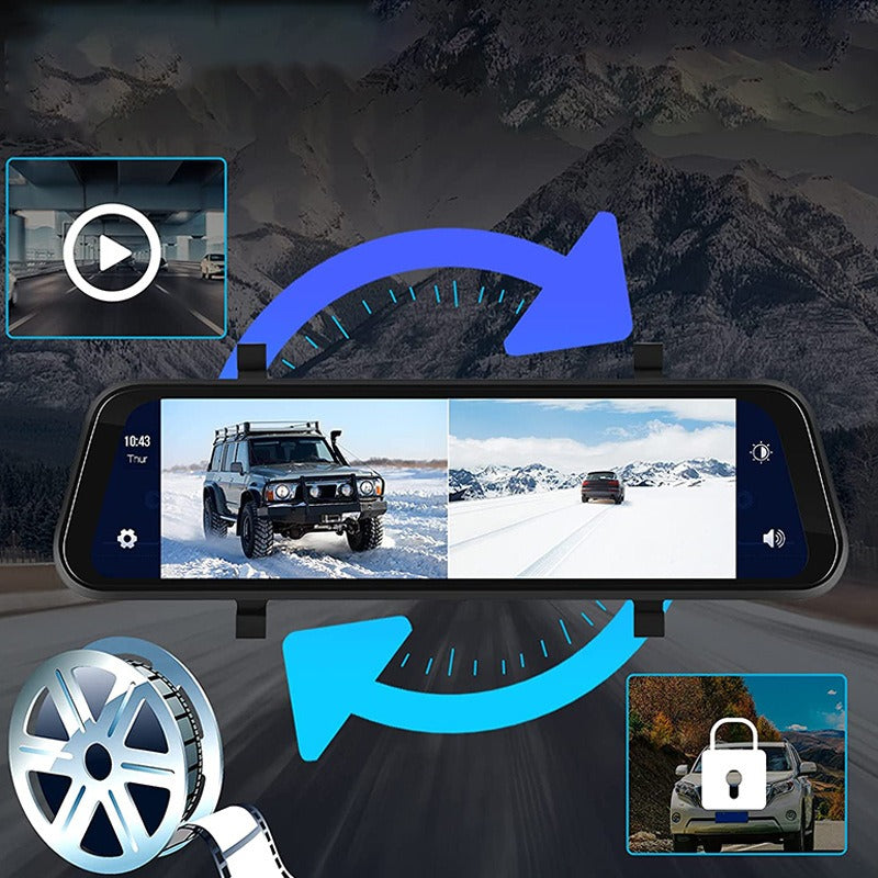 9-Zoll Touchscreen Dual-Kamera Auto GPS-Navigator