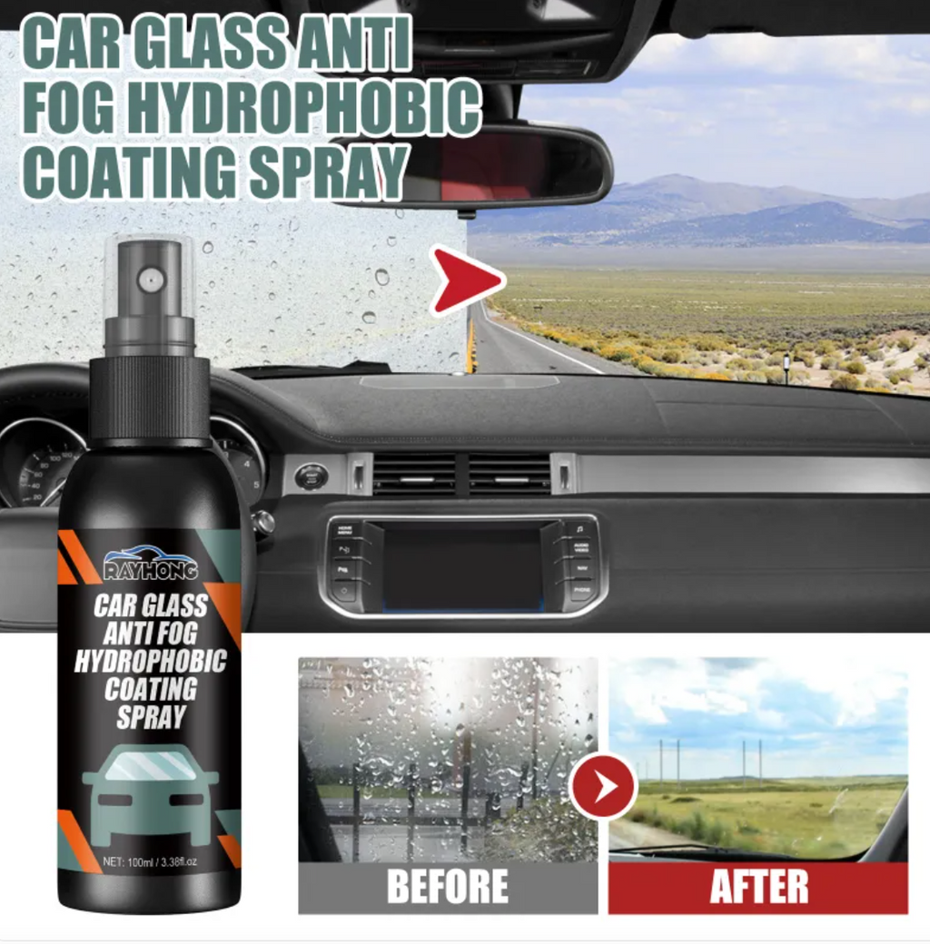 Hydrophober Scheibenreiniger-Spray