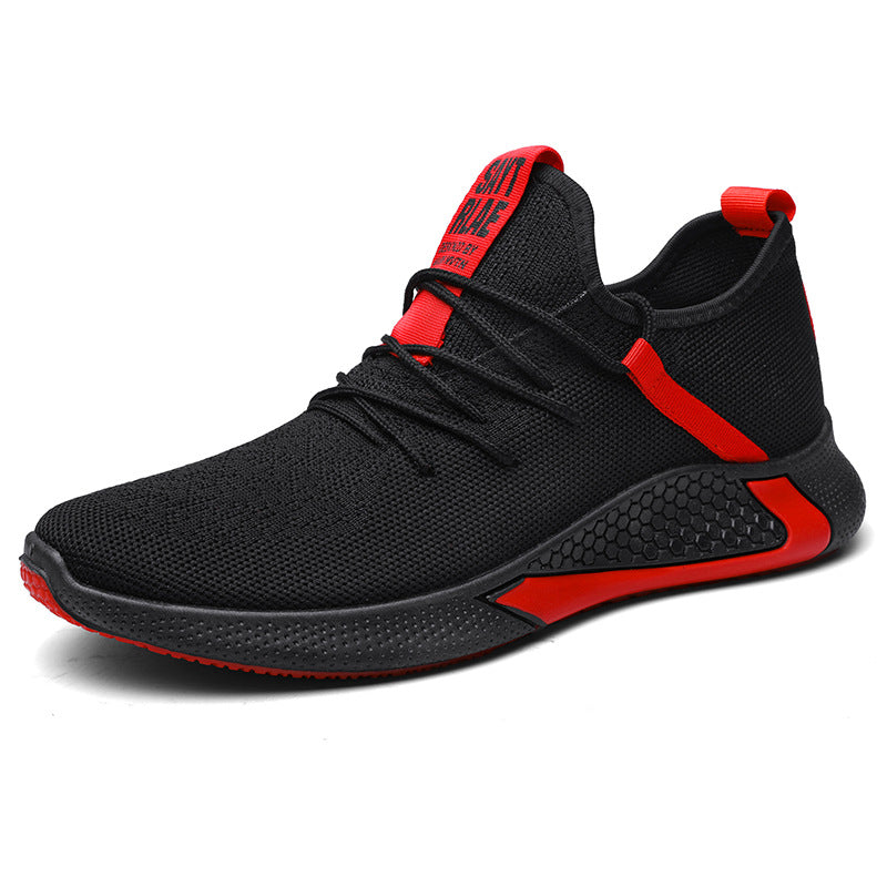 Breathable Flyknit Low-Top Running Sneakers
