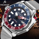 Feelnever Design Herren mechanische Uhren Luxus Automatik uhr für Herren Mode leuchtende Taucher uhr Herren Relogios Masculino - flohmarkt-deutschland.shop