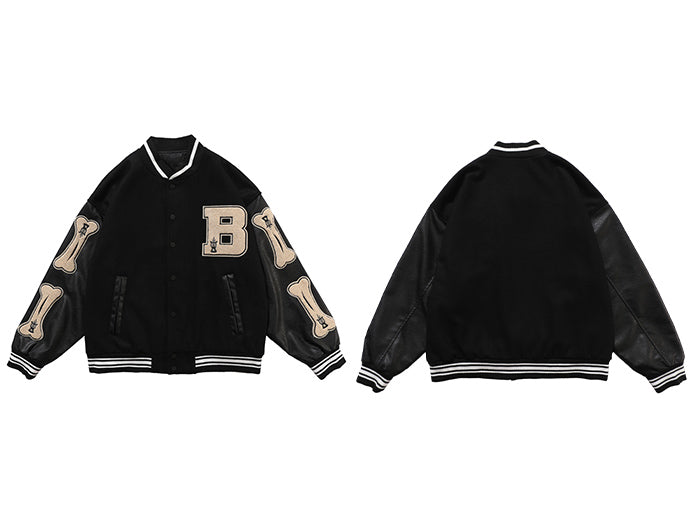 TKPA 2020 Men's Retro Color Block Baseball Jacket