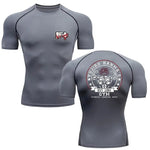 Fitness T-shirt Anime Baki Hanma Men T Shirt Gym Outdoor Training MMA Rash Guard Boxing T shirt Herren Jiu Jitsu Bjj Sport Shirt - flohmarkt-deutschland.shop