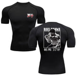 Fitness T-shirt Anime Baki Hanma Men T Shirt Gym Outdoor Training MMA Rash Guard Boxing T shirt Herren Jiu Jitsu Bjj Sport Shirt - flohmarkt-deutschland.shop