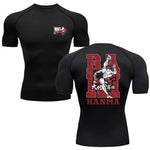 Fitness T-shirt Anime Baki Hanma Men T Shirt Gym Outdoor Training MMA Rash Guard Boxing T shirt Herren Jiu Jitsu Bjj Sport Shirt - flohmarkt-deutschland.shop