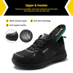 Fittington Herren Sicherheitsschuhe – Verbundkappe, Wasserabweisend, Rutschfest, Weich - flohmarkt-deutschland.shop