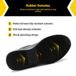 Fittington Herren Sicherheitsschuhe – Verbundkappe, Wasserabweisend, Rutschfest, Weich - flohmarkt-deutschland.shop