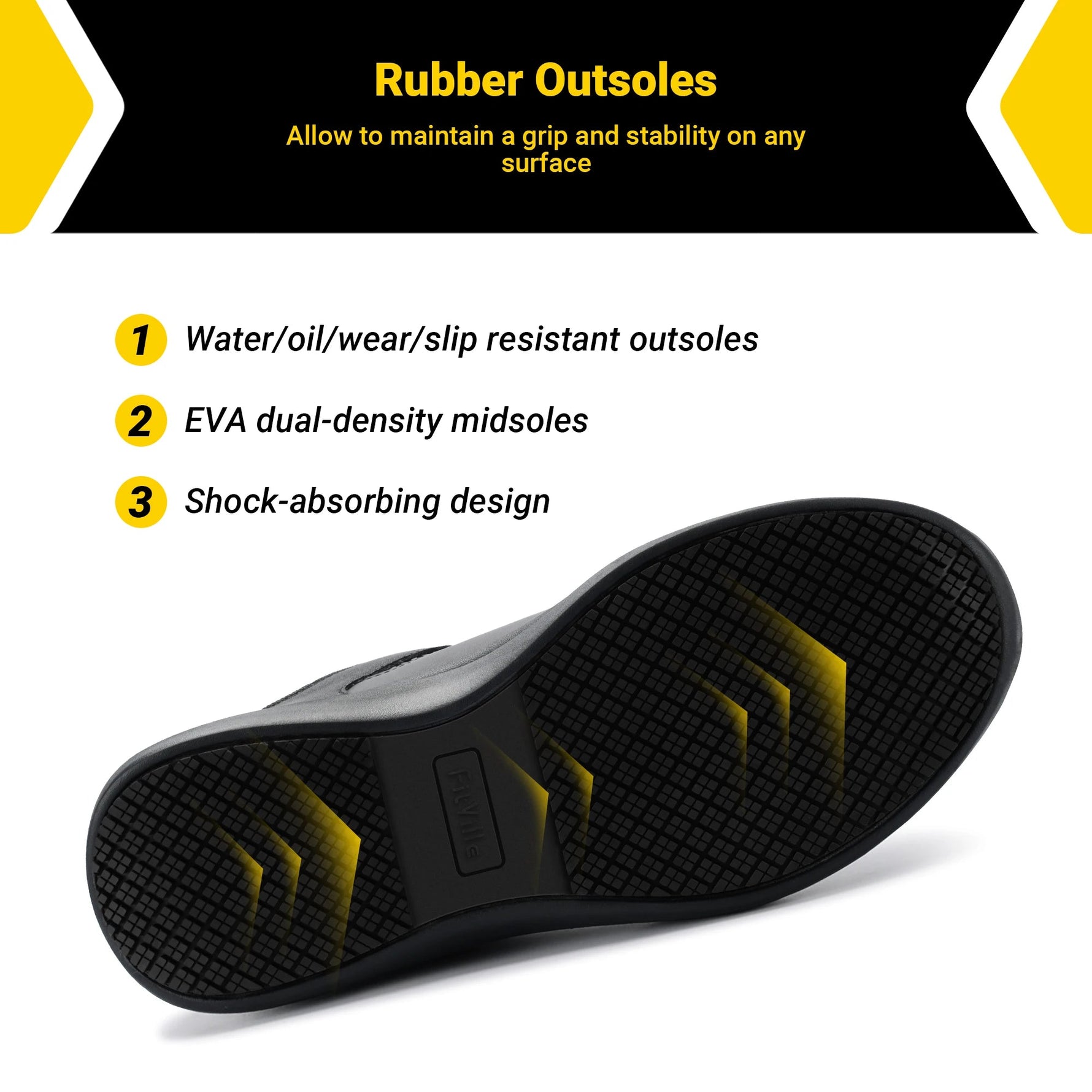 Fittington Herren Sicherheitsschuhe – Verbundkappe, Wasserabweisend, Rutschfest, Weich - flohmarkt-deutschland.shop