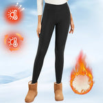 Fleece-Damen-Leggings, dicke Schlaghose, hohe Taille, Thermo-Strumpfhose, Bauchkontrolle, Winter, warme Leggings, Freizeitkleidung - flohmarkt-deutschland.shop