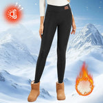 Fleece-Damen-Leggings, dicke Schlaghose, hohe Taille, Thermo-Strumpfhose, Bauchkontrolle, Winter, warme Leggings, Freizeitkleidung - flohmarkt-deutschland.shop