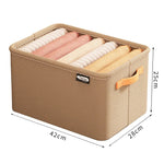 FlexiStore Faltbarer Kleiderschrank Organizer - Langlebiges Nonwoven Gewebe Platzsparend Für Hosen Und TShirts - flohmarkt-deutschland.shop