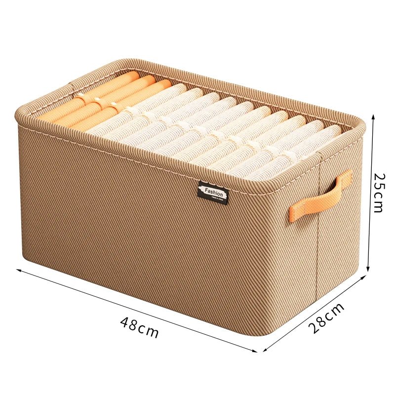 FlexiStore Faltbarer Kleiderschrank Organizer - Langlebiges Nonwoven Gewebe Platzsparend Für Hosen Und TShirts - flohmarkt-deutschland.shop