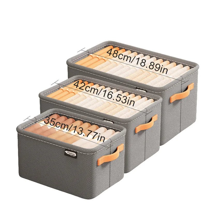 FlexiStore Faltbarer Kleiderschrank Organizer - Langlebiges Nonwoven Gewebe Platzsparend Für Hosen Und TShirts - flohmarkt-deutschland.shop