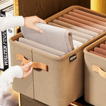 FlexiStore Faltbarer Kleiderschrank Organizer - Langlebiges Nonwoven Gewebe Platzsparend Für Hosen Und TShirts - flohmarkt-deutschland.shop