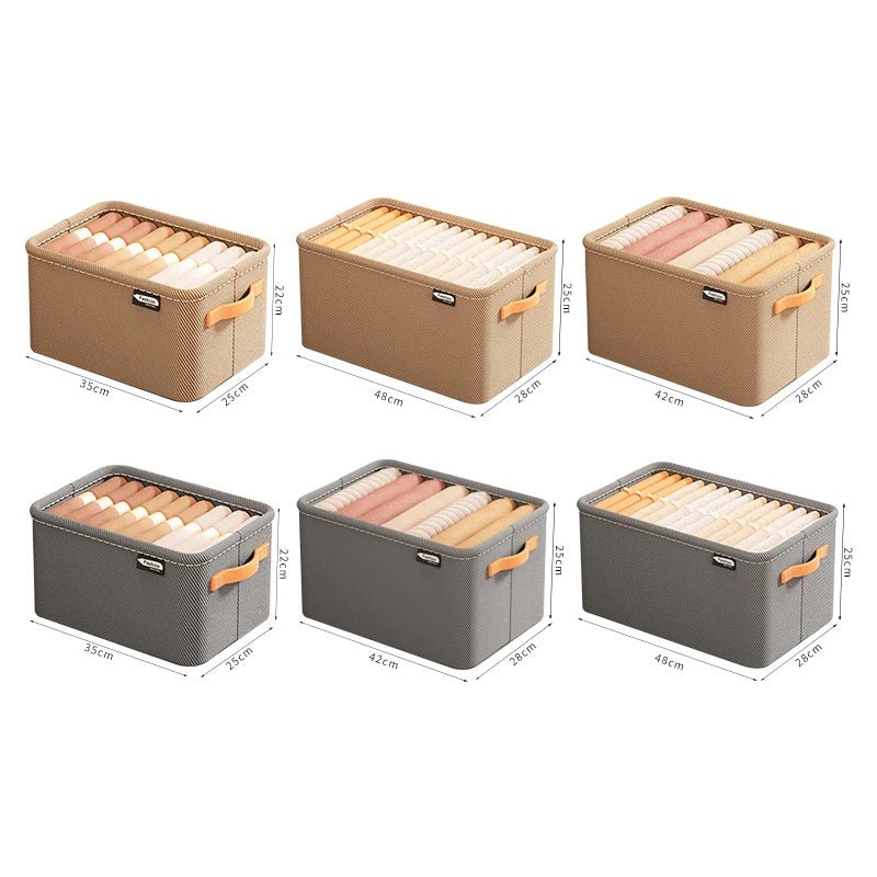 FlexiStore Faltbarer Kleiderschrank Organizer - Langlebiges Nonwoven Gewebe Platzsparend Für Hosen Und TShirts - flohmarkt-deutschland.shop