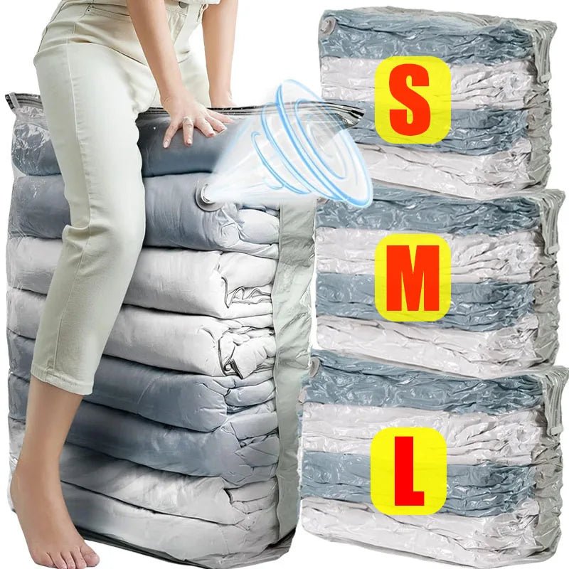 FlexiStore Große Würfel-Vakuumbeutel Set - Großes Fassungsvermögen Platzsparende Aufbewahrung Kleidung Decken - flohmarkt-deutschland.shop