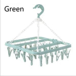 FlexLine 32 Clips Faltbarer Kleiderbügel Zum Trocknen Organizer Für Socken Und Unterwäsche - Kompakt Und Vielseitig - flohmarkt-deutschland.shop
